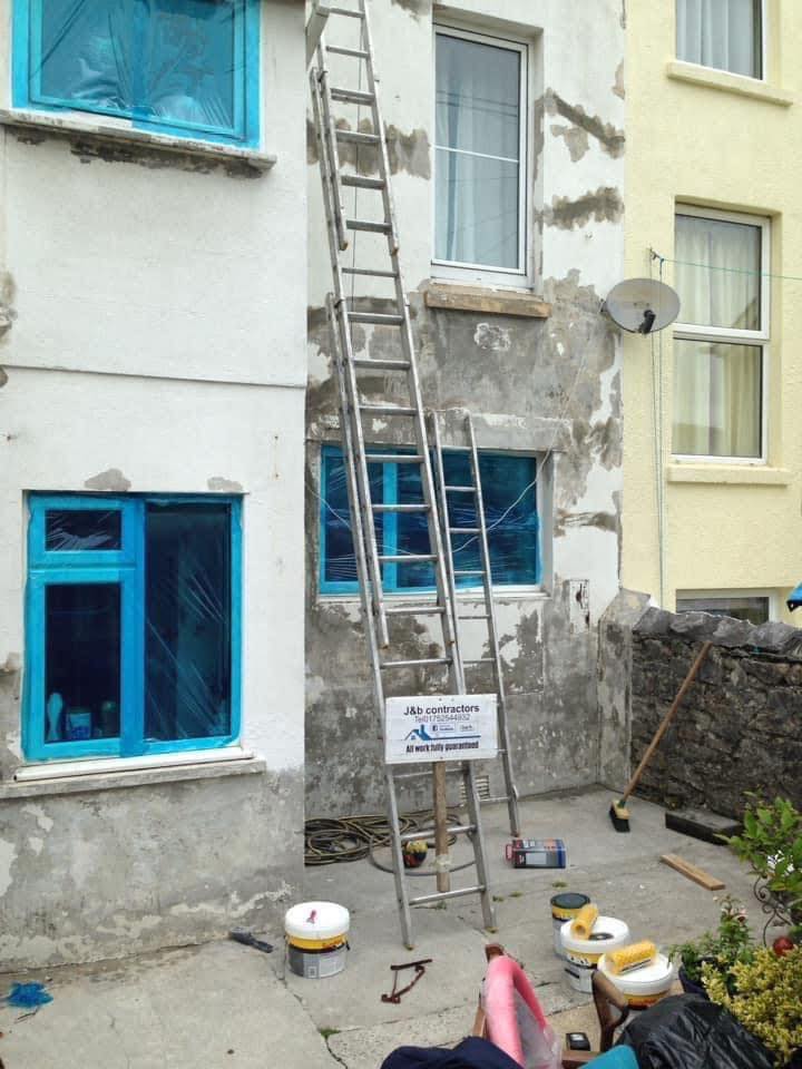 Render repair work in Exmouth