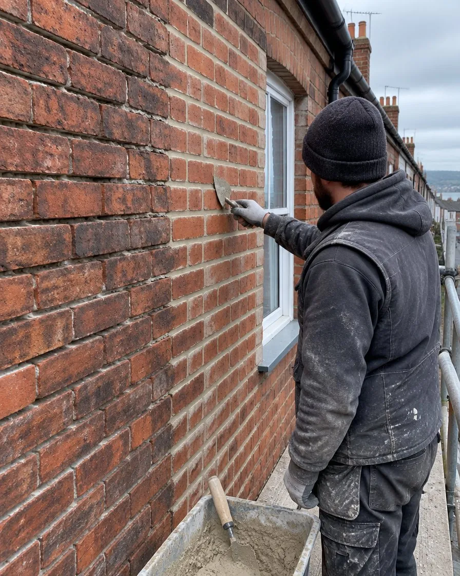 Brickwork and repointing in Exmouth