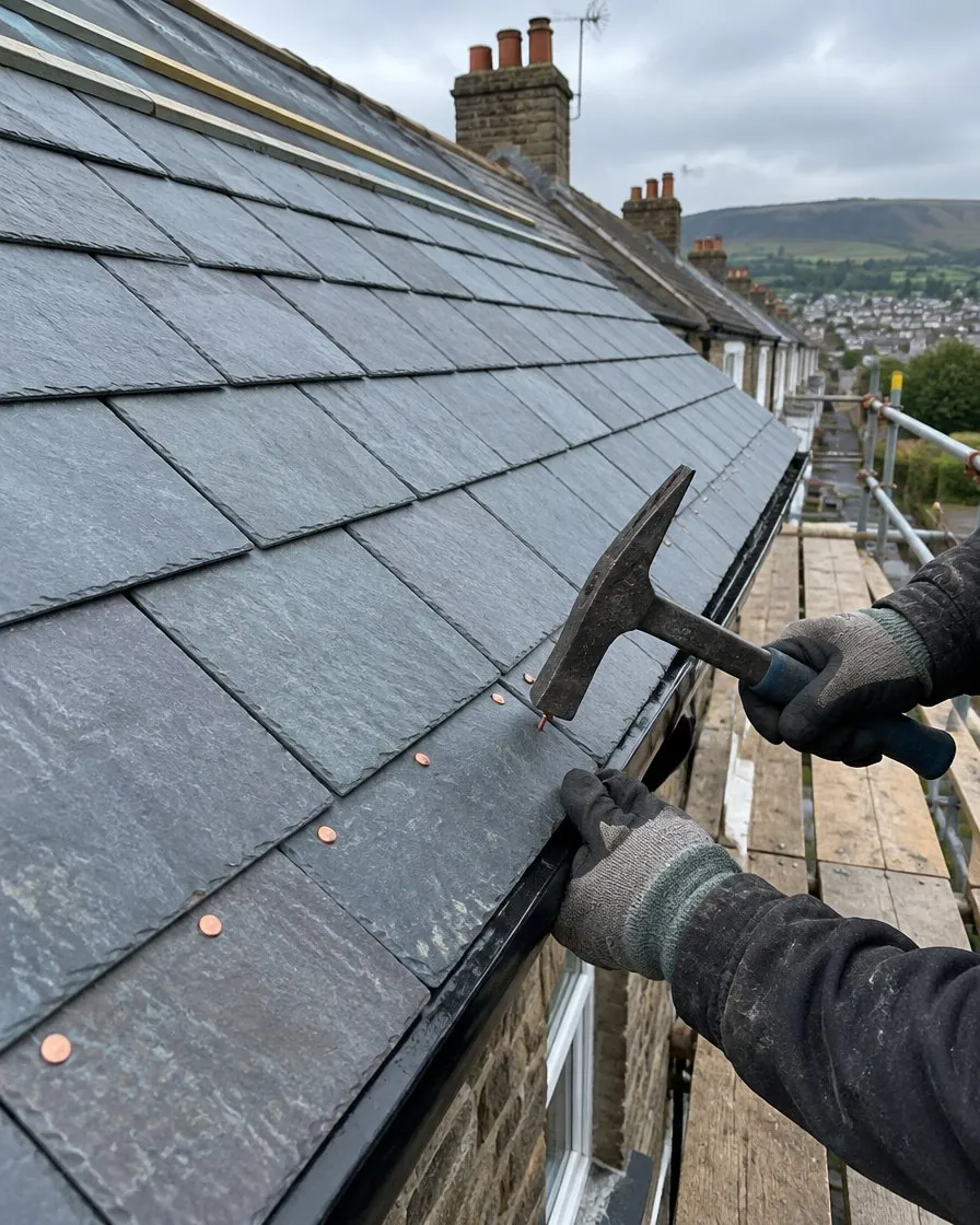 Slate roofing in Exmouth